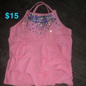 Pink girls bathing suit- New Without Gaga